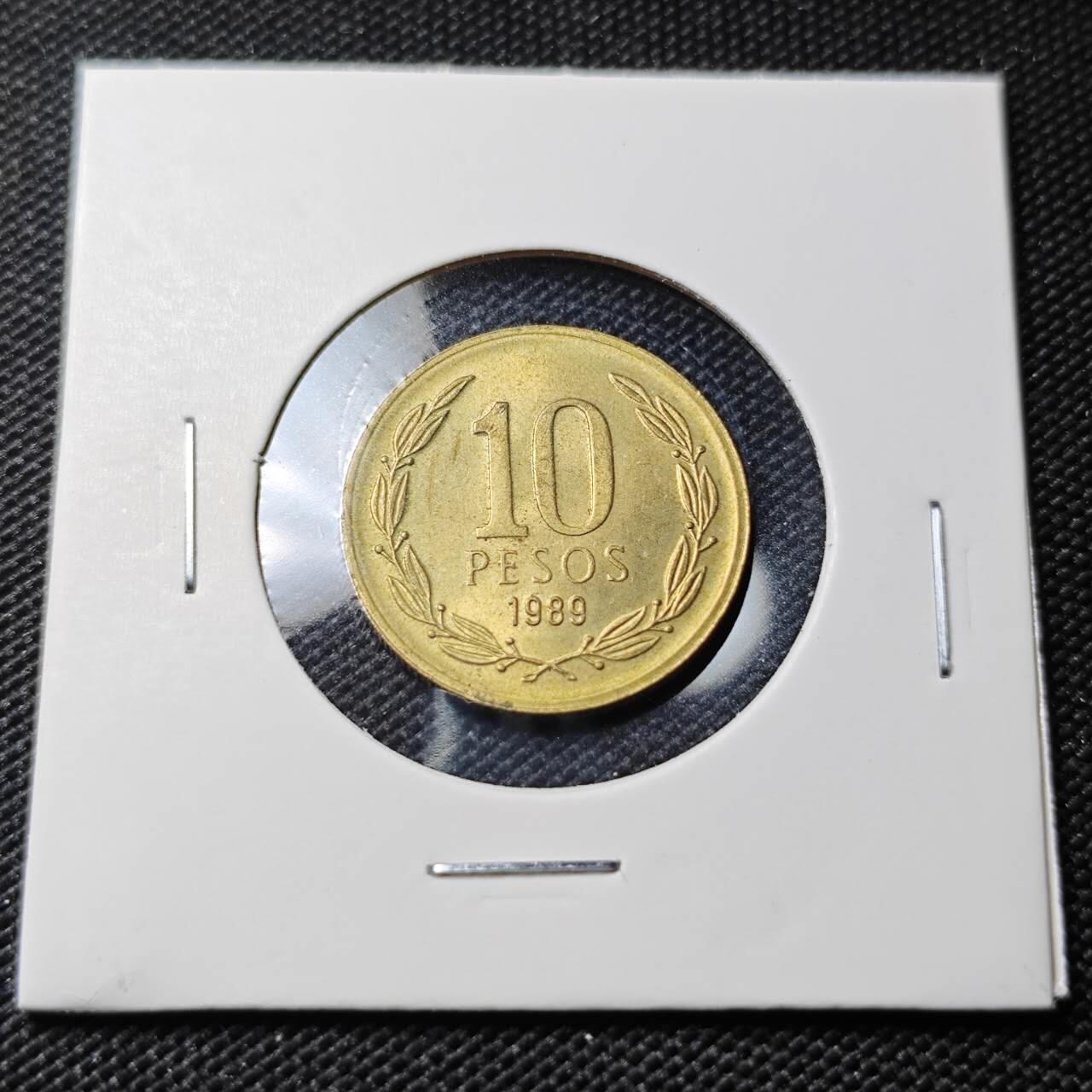 KK钱币收藏小铺  第388期  2月预留时间 周末发货  智利10比索铜币 好品