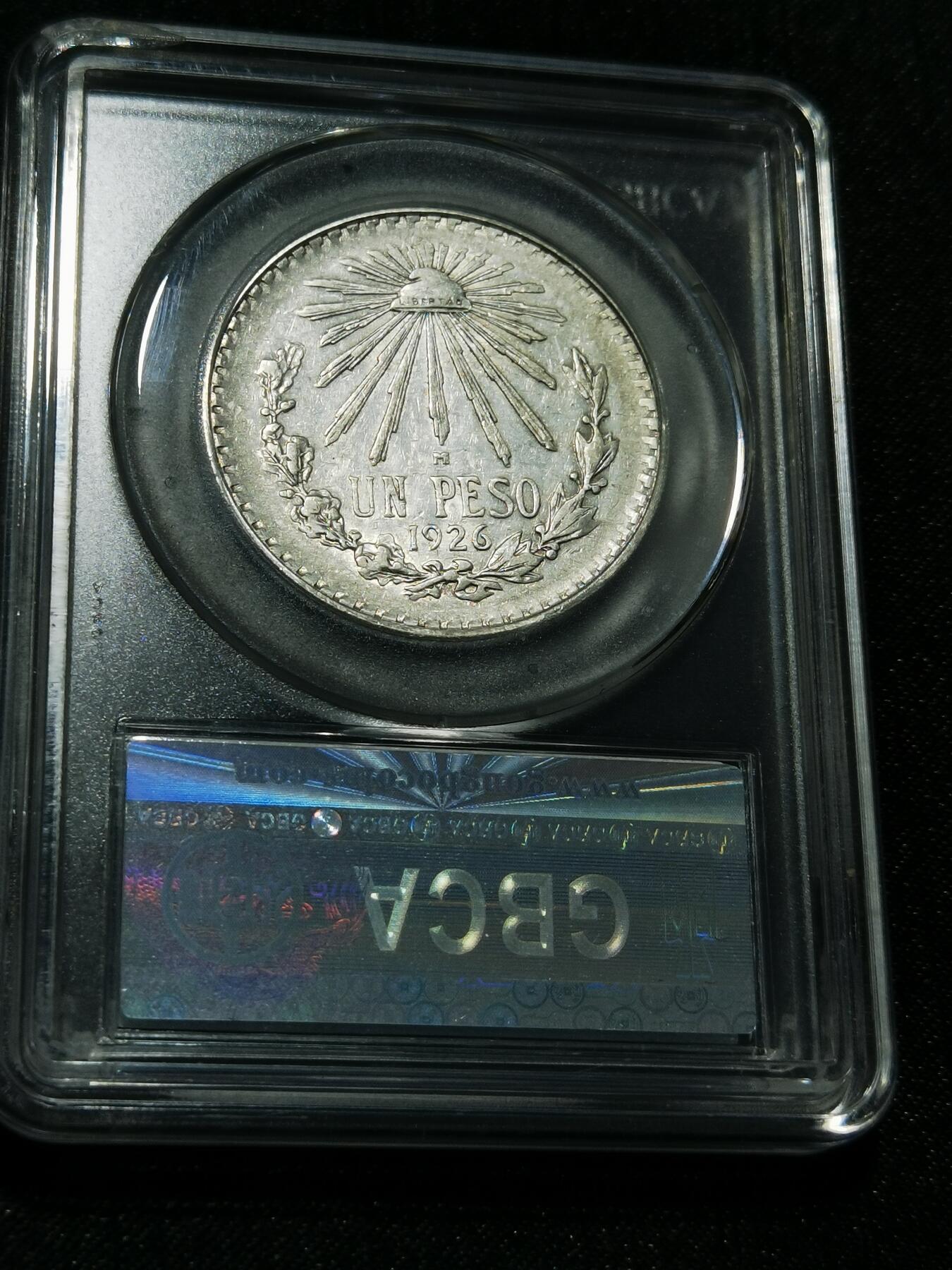 天下钱庄专场欢迎参拍 墨西哥鹰一比索银币