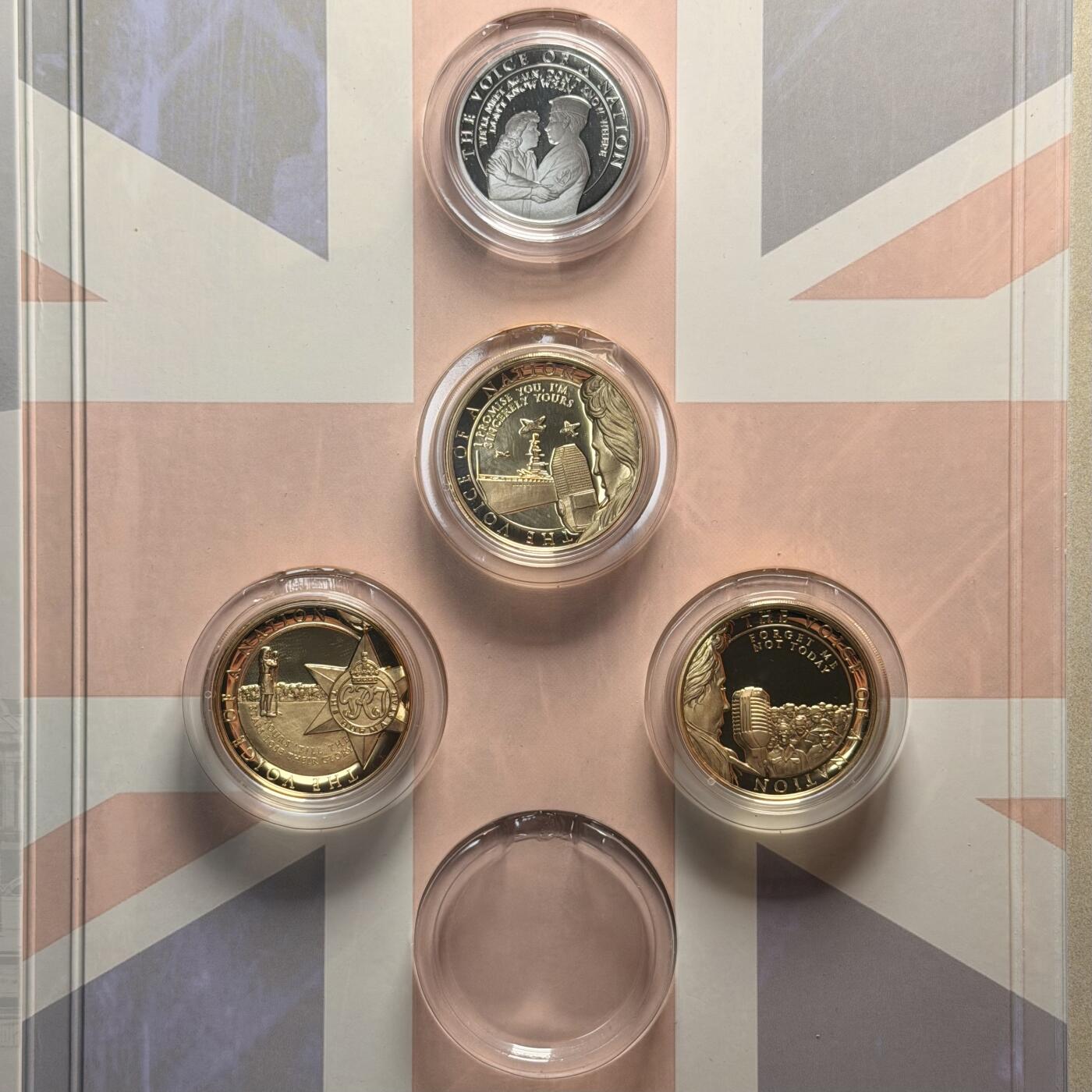 ＜星葵钱币社＞散币克朗场第68期·1月23日发货 〈勿拍·该系列克朗币中拍最多者将免费获取〉直布罗陀2020年薇拉·琳恩女爵士·一个名族的声音系列卡装纸盒册（空册不含纪念币）