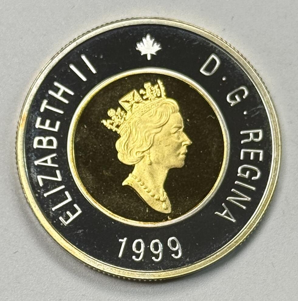 S&S Numismatic世界钱币-拍卖 第119期  加拿大1999年 加拿大努纳武特地区成立 2加元精制镀金银币 盒证齐全 8.83克925银