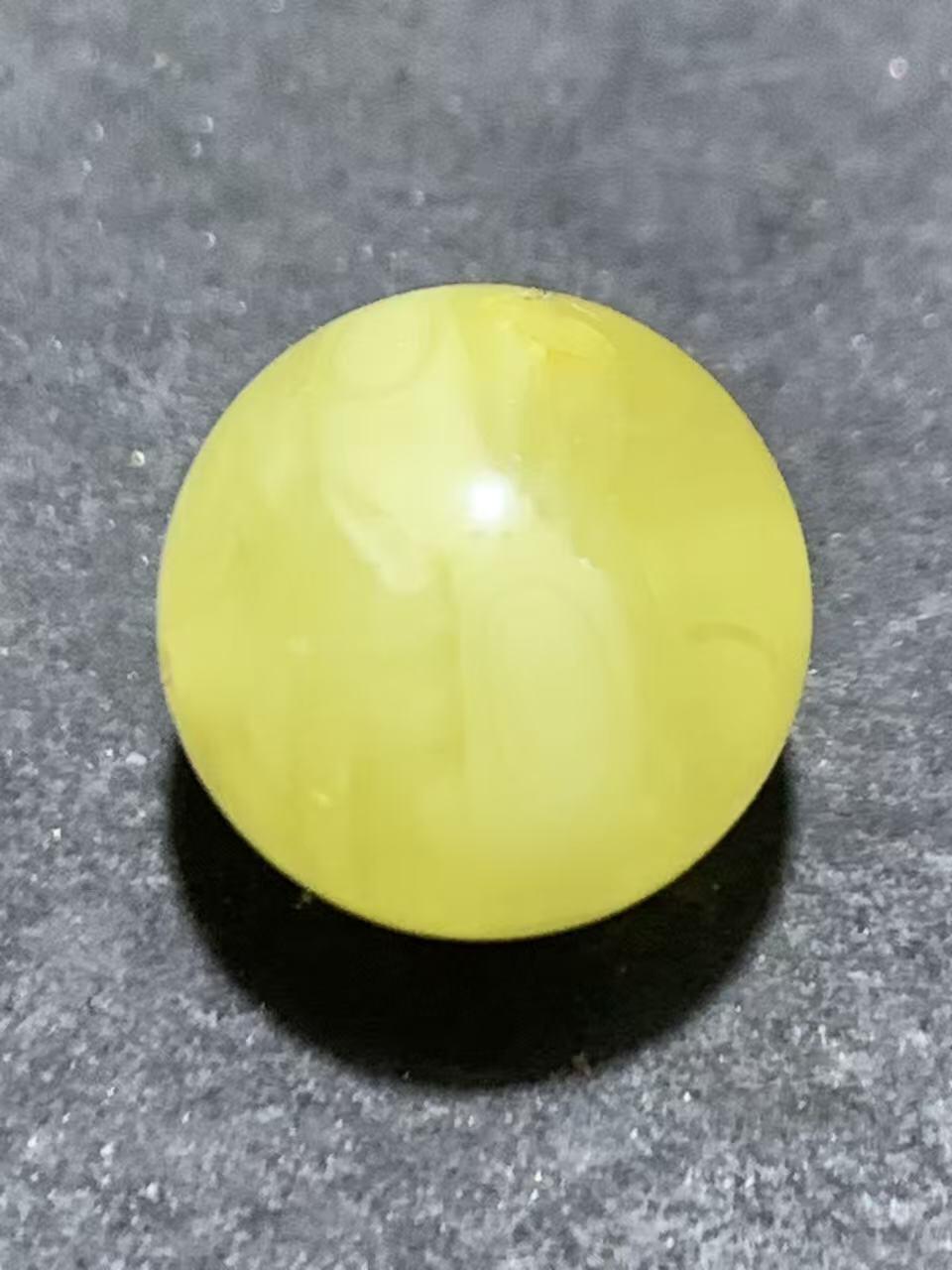 天然俄料原矿蜜蜡通货圆珠一颗