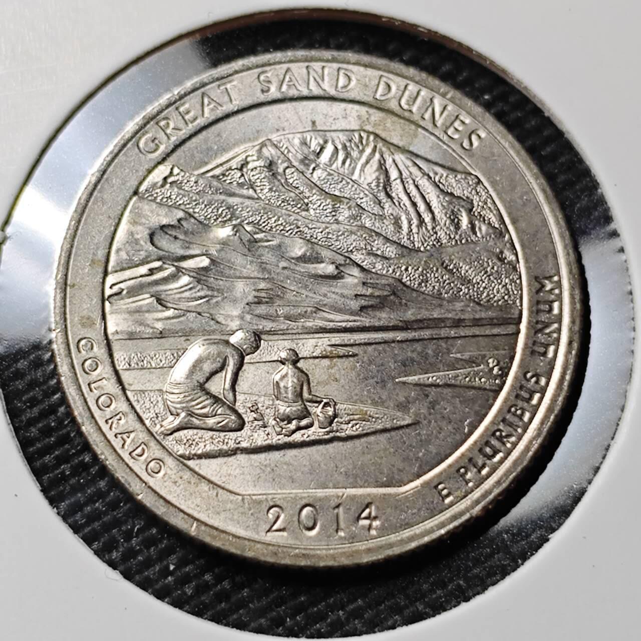 KK钱币收藏小铺  第388期  2月预留时间 周末发货  美国25分纪念币 好品