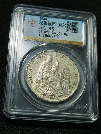 天下钱庄专场欢迎参拍 - 秘鲁1索尔银币