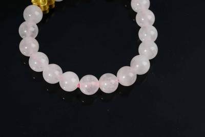 上海都达杂项专场三十四【年后发货全场包邮】  天然 粉晶手串86-315