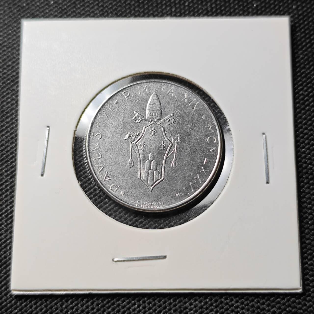 KK钱币收藏小铺  第388期  2月预留时间 周末发货  梵蒂冈50里拉