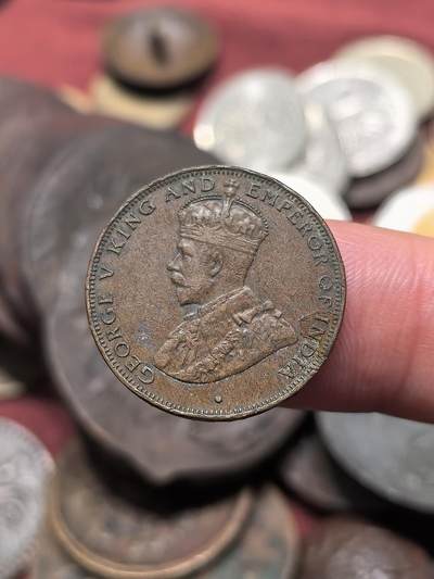 南宋泉阁俄币 外币 国币 专场第二十一期 【送拍无额外佣金】 - 英属香港 1933年 乔治五世 香港一仙铜币 字口清晰 好品