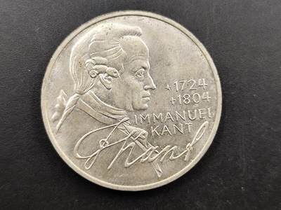 1月18日徽章钱币专场 - 联邦德国1974年康德250周年纪念银币