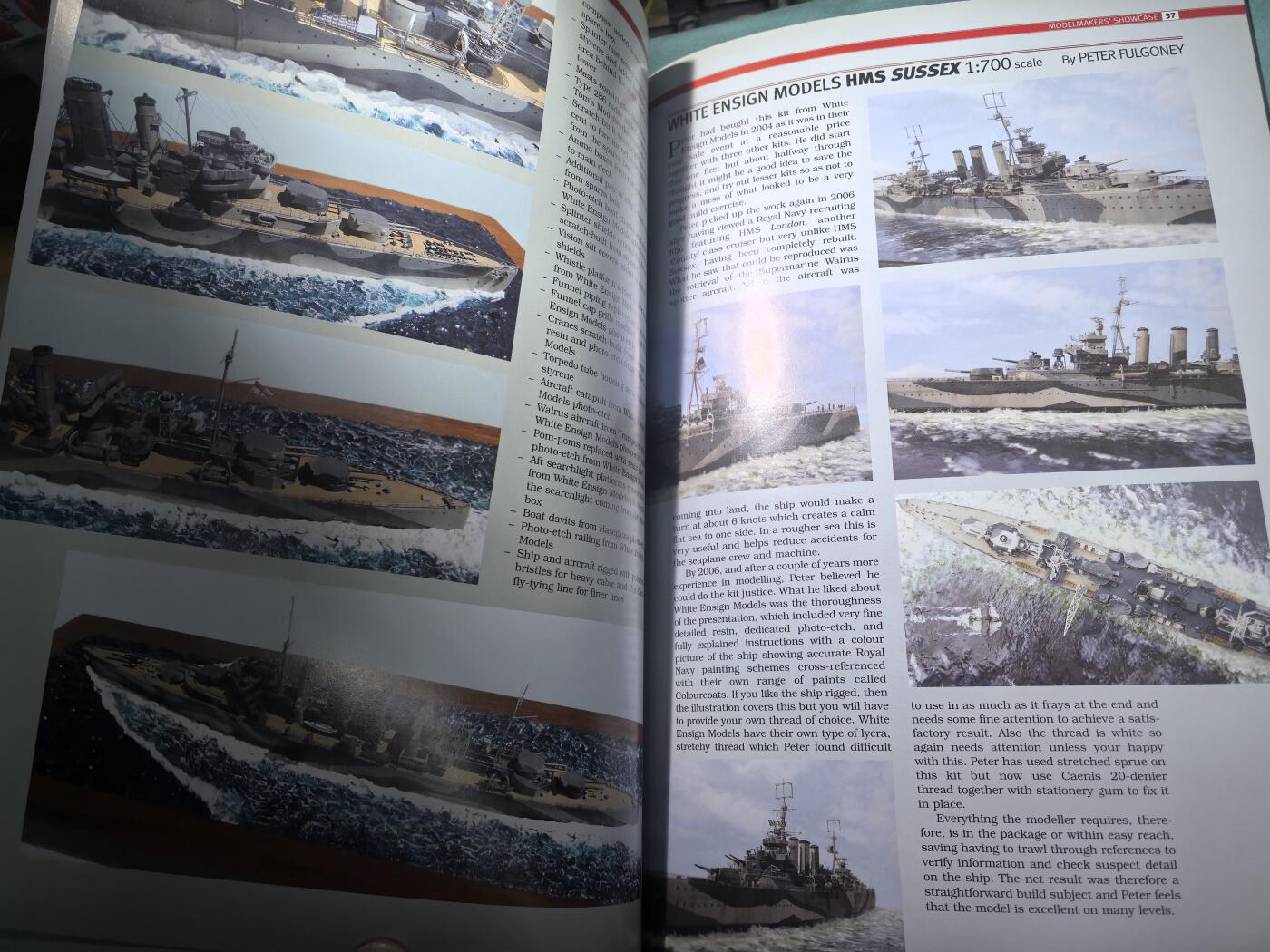 盛世勋华——号角文化勋章邮票专场拍卖第300期 军模型制作指南 ShipCraft系列 英国郡级巡洋舰