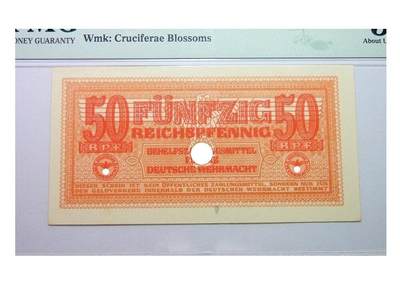 PMG AU53 德国第三帝国1942年展翅鹰50芬尼 原光 - PMG AU53 德国第三帝国1942年展翅鹰50芬尼 原光