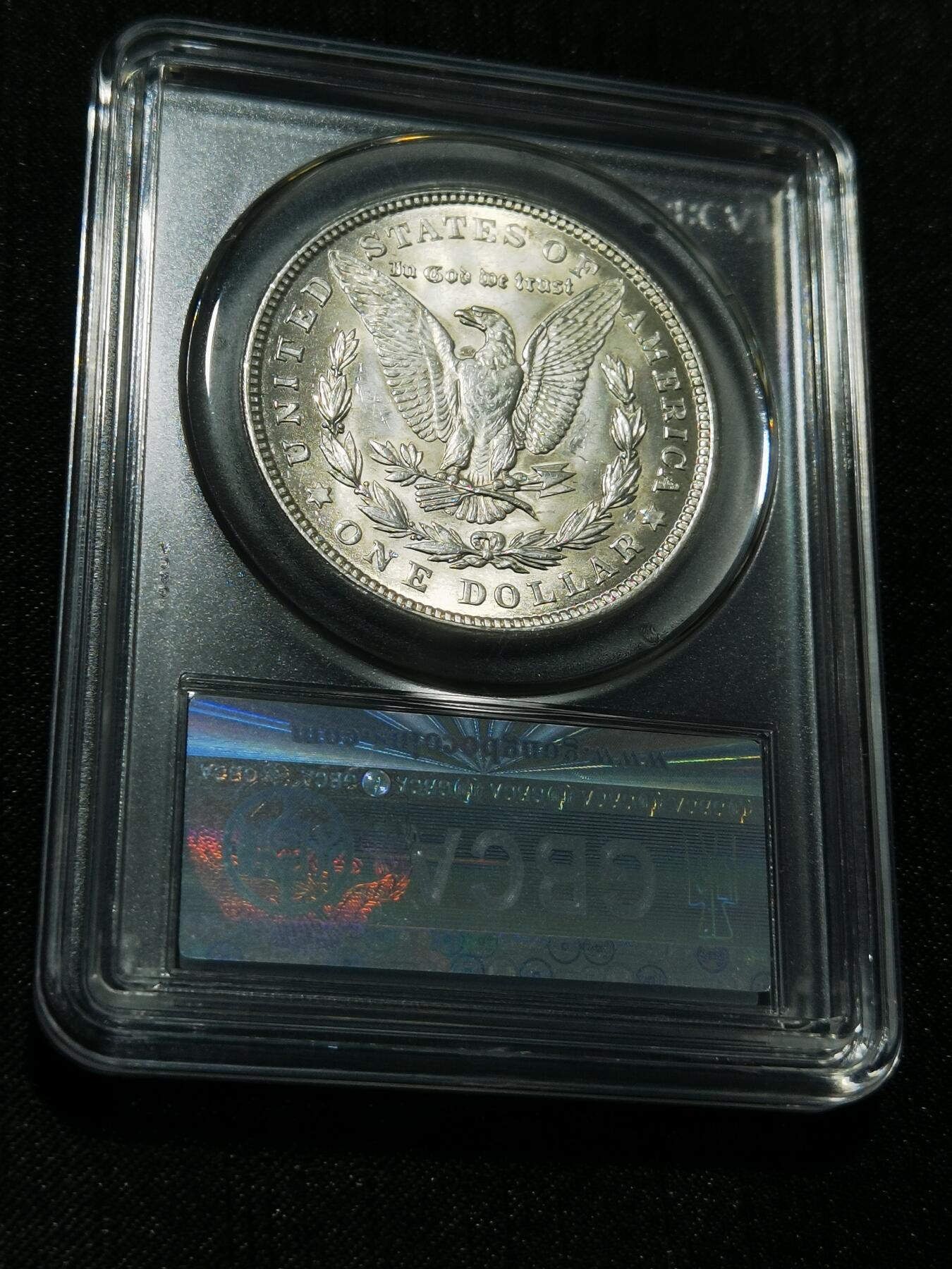 天下钱庄专场欢迎参拍 公博评级MS65 1921美国摩根一美元银币