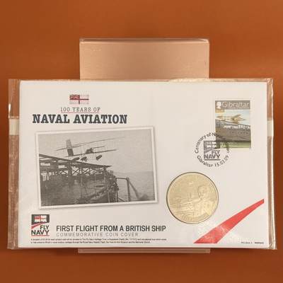 ＜星葵钱币社＞散币克朗场第68期·1月23日发货 - 〈邮币封〉根西岛2009年海航空兵百年史·首飞5镑克朗型精制纪念币