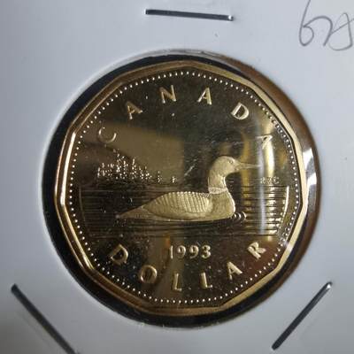 沼泽如烟--第967场 - 加拿大1993年一元精制币