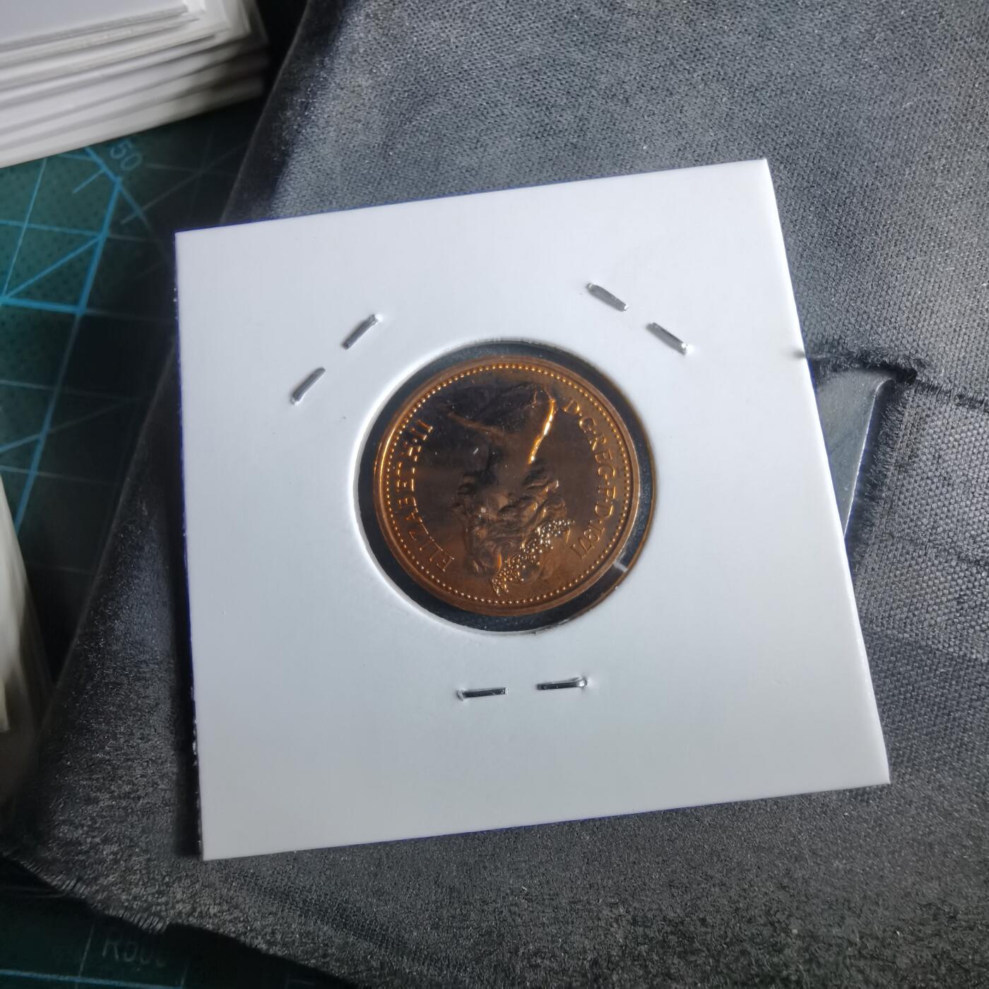 沼泽如烟--第967场 英国1971年1便士精制币