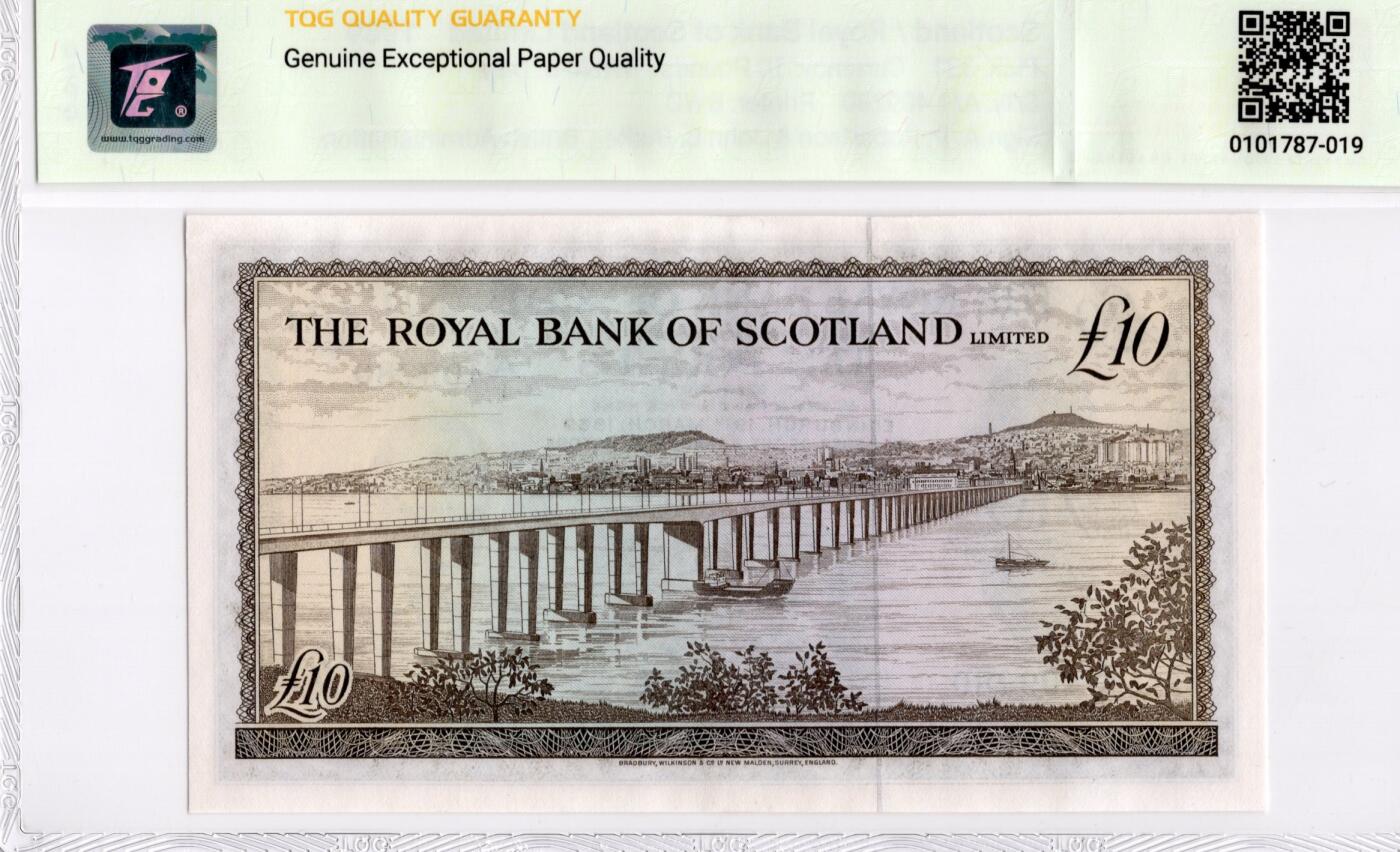 喜羊羊钱币收藏2026第14期(评级币场) 苏格兰/皇家银行	P-331 1969年10镑		68E				首发冠 A/1 409280			