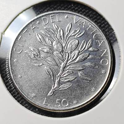 KK钱币收藏小铺  第388期  2月预留时间 周末发货 -  梵蒂冈50里拉