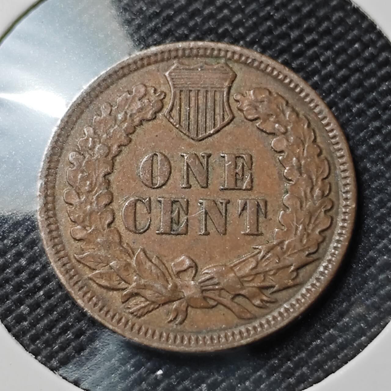 KK钱币收藏小铺  第388期  2月预留时间 周末发货  1883美国1分铜币 细节不错 早点年份