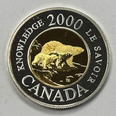 S&S Numismatic世界钱币-拍卖 第119期  - 加拿大2000年 千禧年 2加元精制镀金纪念银币 8.83克925银
