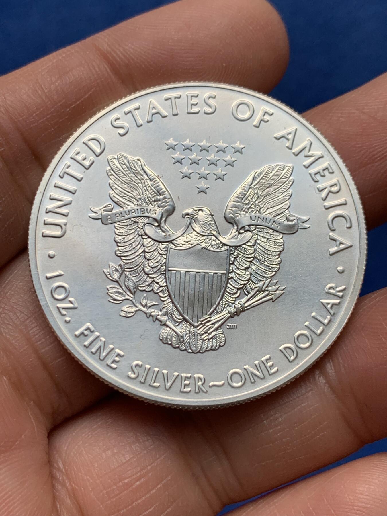 《竞宝斋》第460场 周日，周一，2场连拍 （全场包邮）欢迎送拍 美国2018年行走女神投资银币，1盎司，999银，31.2克