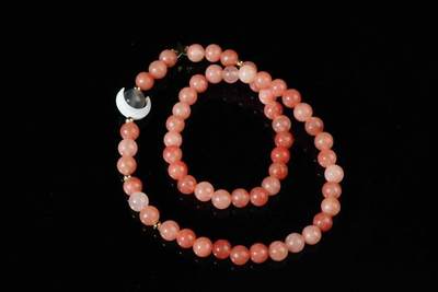 上海都达杂项专场三十四【年后发货全场包邮】  草莓晶双圈手串86-322