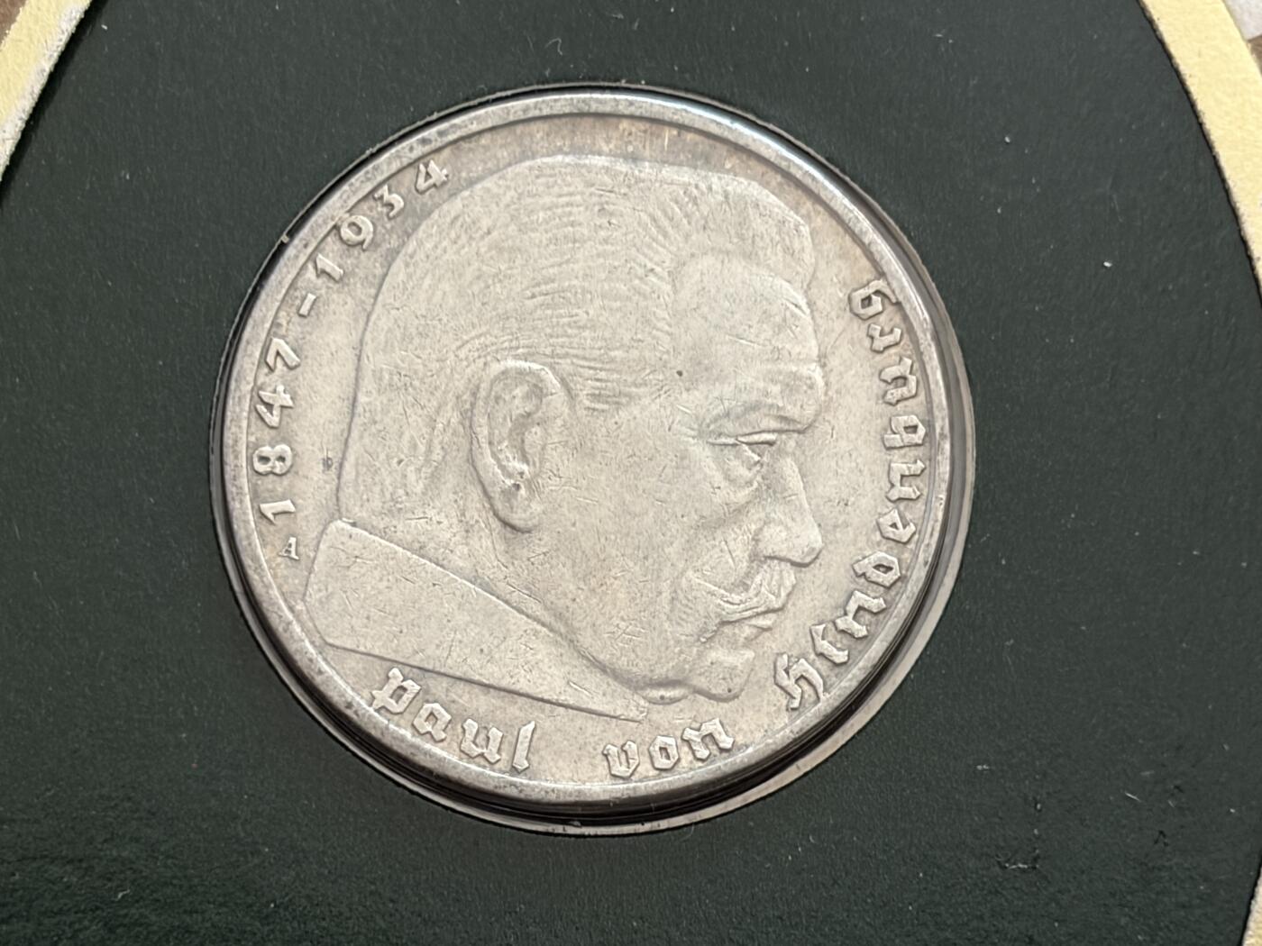 咖啡豆•收藏 2025年Jan_26th世界各国硬币银币拍卖 德国 1937年 2马克 银币硬币 邮币封