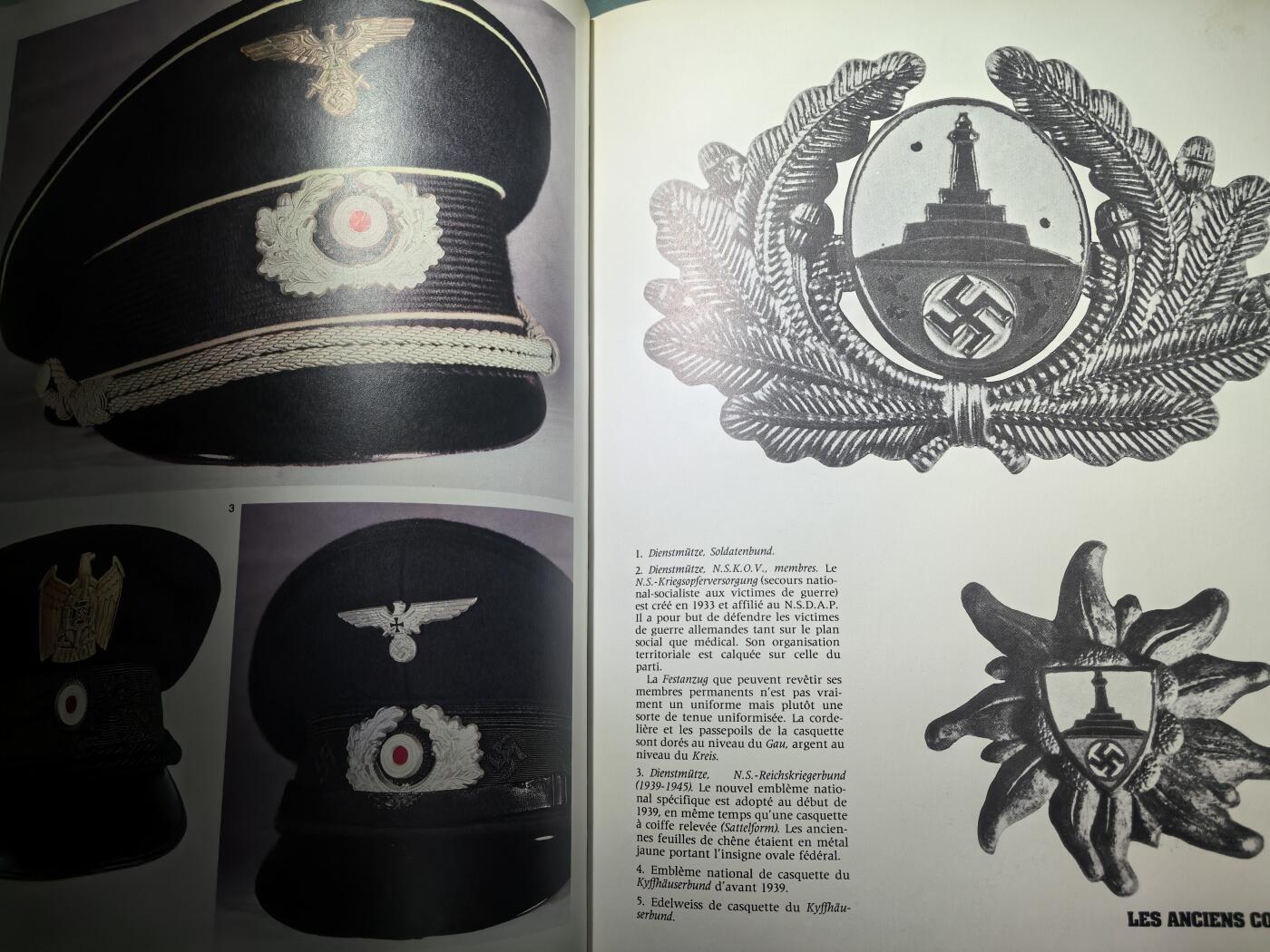 盛世勋华——号角文化勋章邮票专场拍卖第300期 德国（1939）军事组织大檐帽全集 法语版 海量精美彩图和历史图片 囊括陆海空党卫军等各军种 208页