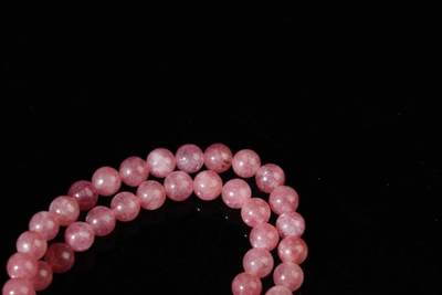 上海都达杂项专场三十四【年后发货全场包邮】  红纹石双圈手串86-321