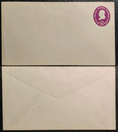 洪涛臻品批发群 精选邮票限时拍卖第1232期  - 美国古典邮资封 4分总统 全新 保存良好