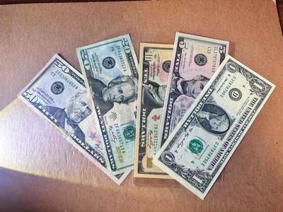 【Blue Auction】世界纸币精拍第777期——18级TOP拍卖/信誉/品质/专业/高效💫 - 【一组5张 含无47】美国 2006年1-50美金 AU-UNC