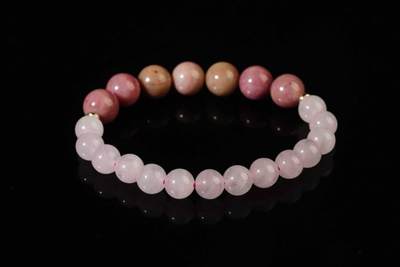 上海都达杂项专场三十四【年后发货全场包邮】  天然粉晶、啬薇辉手串86-316