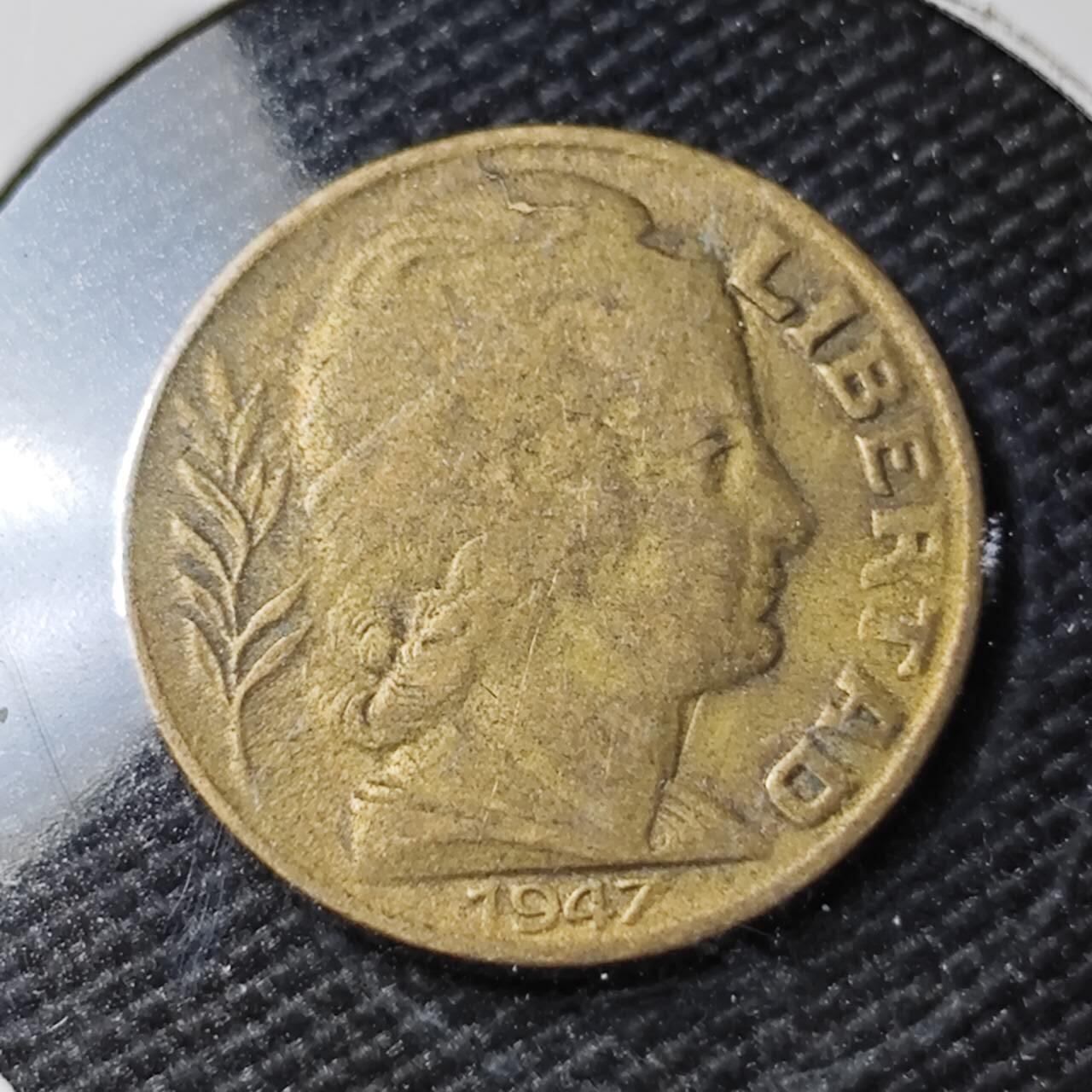 KK钱币收藏小铺  第388期  2月预留时间 周末发货  阿根廷5分铜币