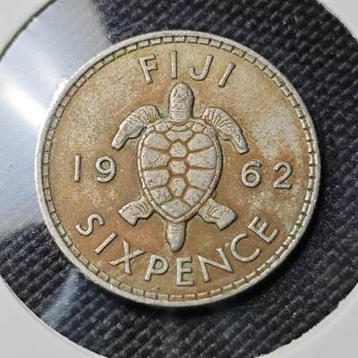 KK钱币收藏小铺  第388期  2月预留时间 周末发货 -  斐济6便士