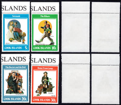 洪涛臻品批发群 精选邮票限时拍卖第1240期  - 库克群岛 带铭边 童话故事新全套全品