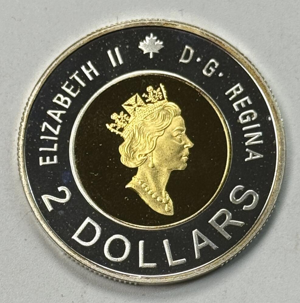 S&S Numismatic世界钱币-拍卖 第119期  加拿大2000年 千禧年 2加元精制镀金纪念银币 8.83克925银