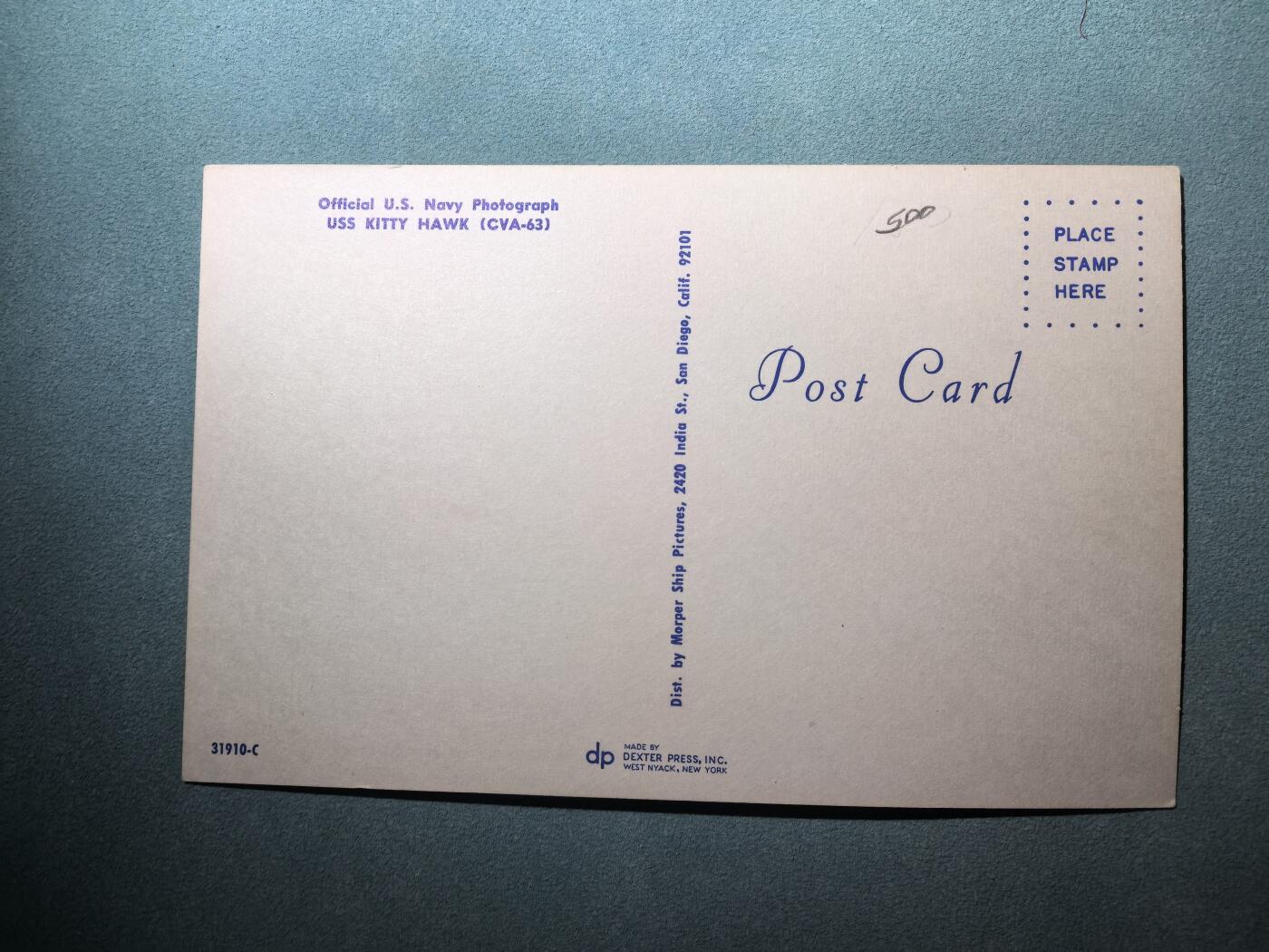 盛世勋华——号角文化勋章邮票专场拍卖第300期 美国冷战时期军舰专题明信片 小鹰号航母