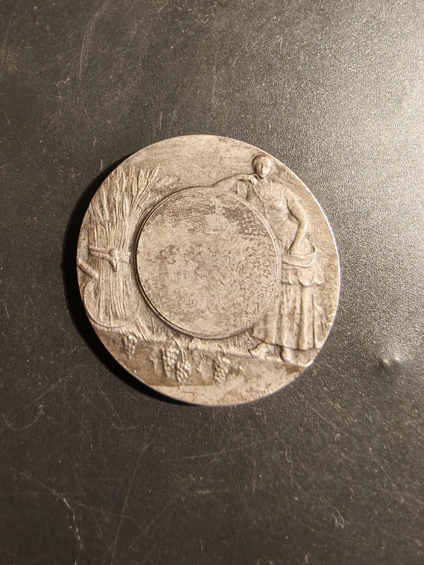 老王徽章第178期 法国畜牧业协会大银章    950银    大师马特作品    直径36mm   重量20g