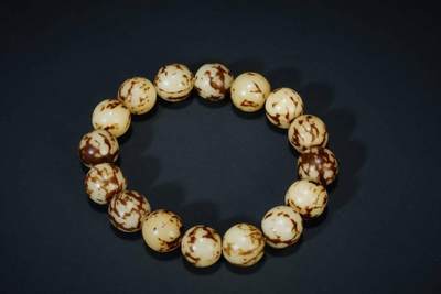 上海都达杂项专场三（全场包邮） - 天然虎斑菩提手串86-131