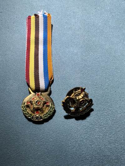 盛世勋华——号角文化勋章邮票专场拍卖第300期 - 韩国战争服役奖章迷你章和别扣