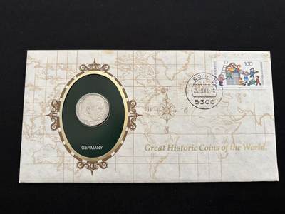 咖啡豆•收藏 2025年Jan_26th世界各国硬币银币拍卖 - 德国 1937年 2马克 银币硬币 邮币封