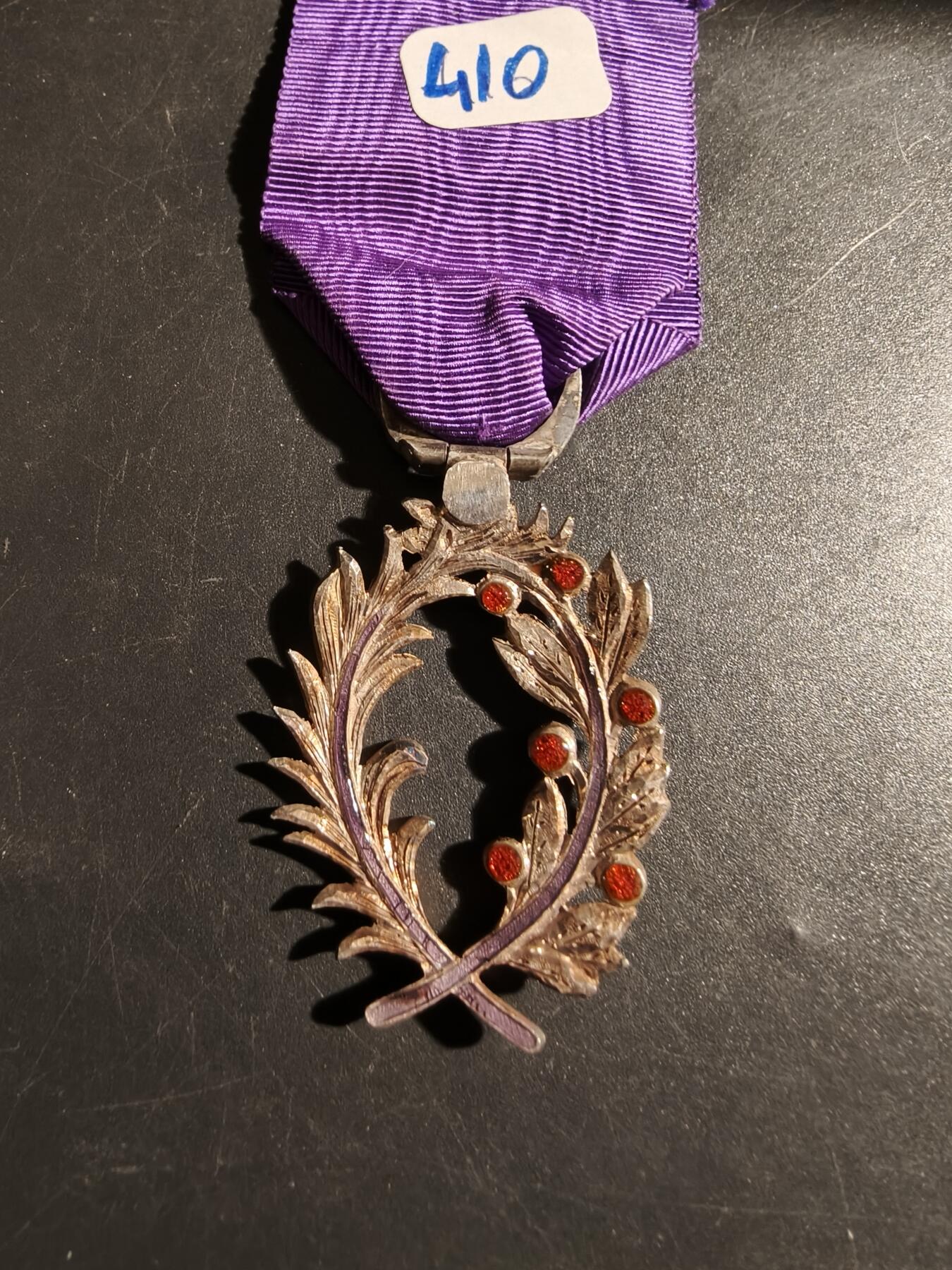 老王徽章第178期 法国骑士级棕榈叶勋章    原盒    珠宝商定制版     银质珐琅