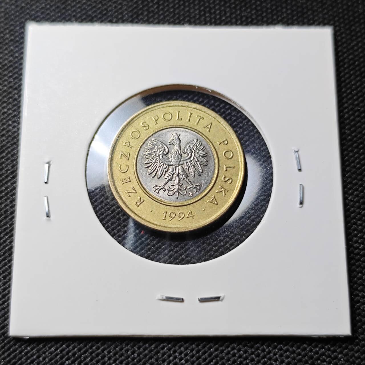 KK钱币收藏小铺  第388期  2月预留时间 周末发货  波兰2兹罗提双色币