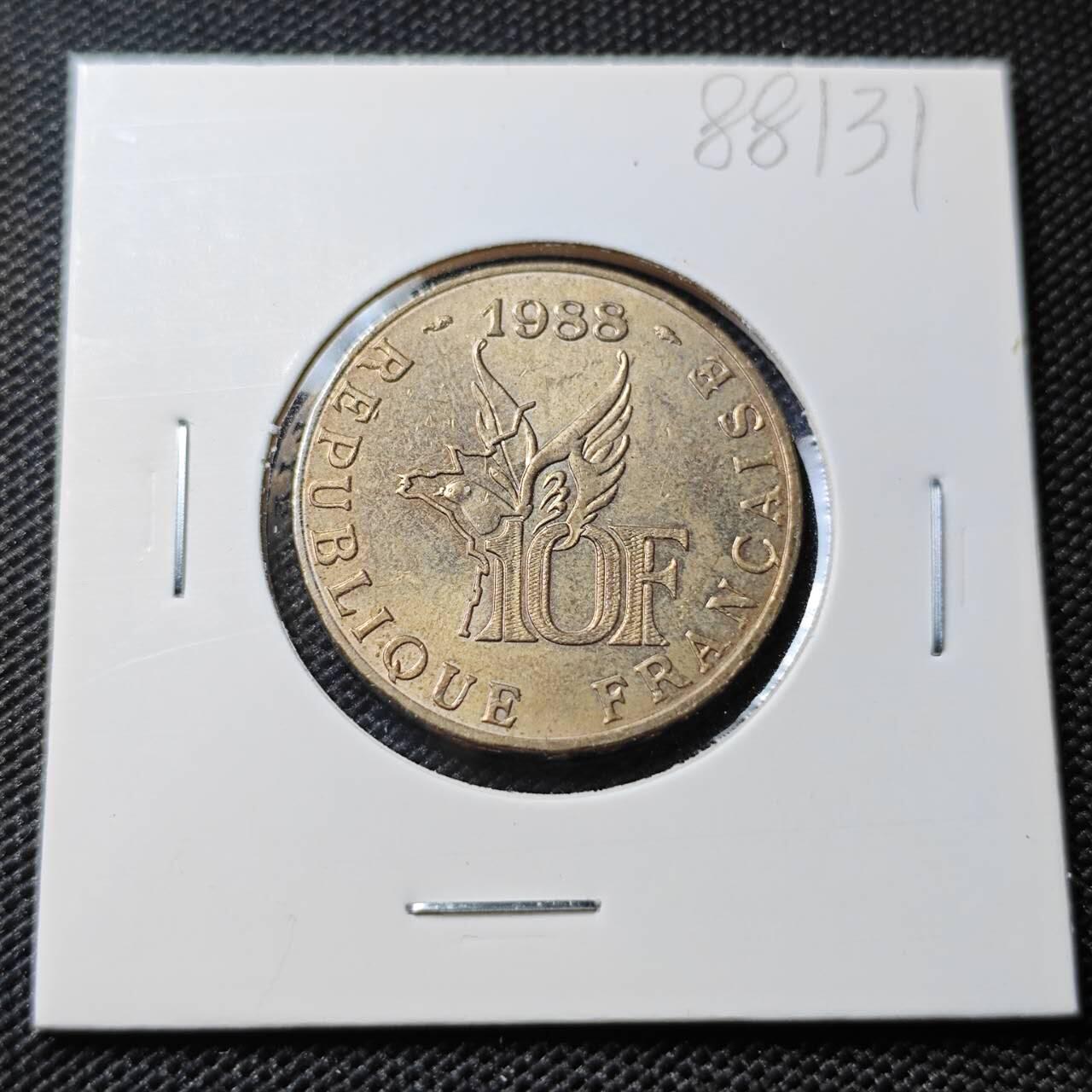 KK钱币收藏小铺  第388期  2月预留时间 周末发货  法国10法郎纪念币