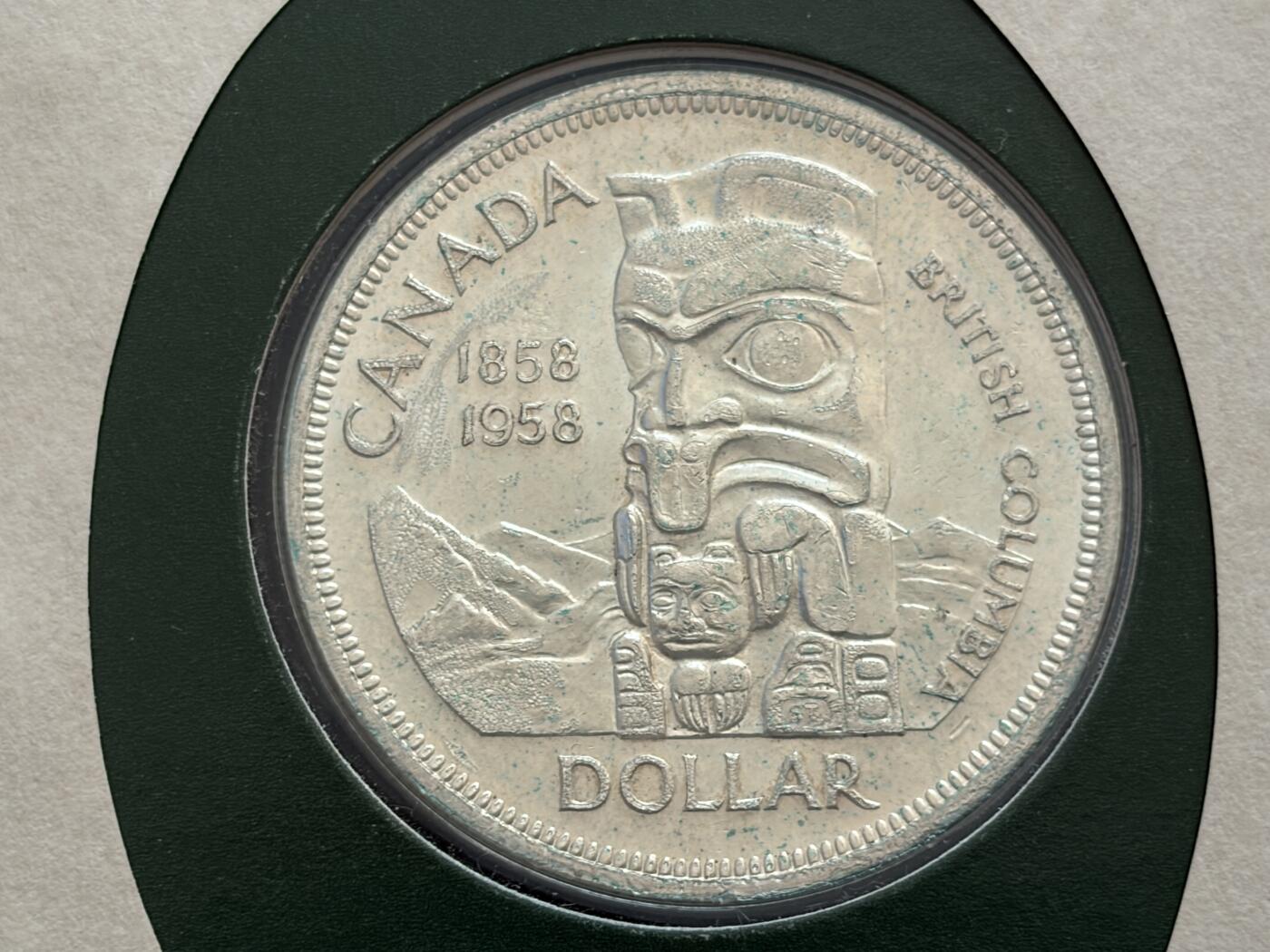 咖啡豆•收藏 2025年Jan_26th世界各国硬币银币拍卖 加拿大 1958年 1元 银币硬币 邮币封