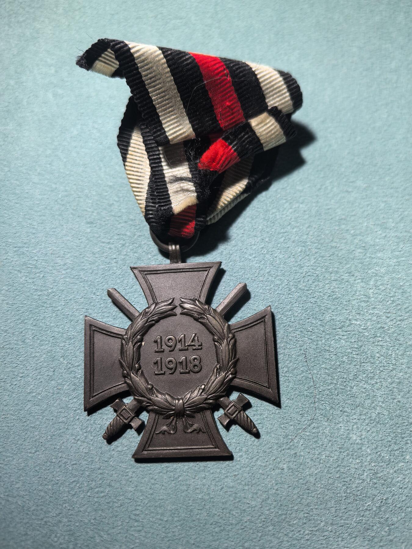 盛世勋华——号角文化勋章邮票专场拍卖第300期 德国（一战）佩剑兴登堡奖章 带G1厂标