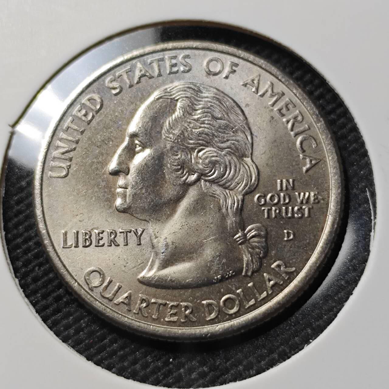 KK钱币收藏小铺  第388期  2月预留时间 周末发货  美国25分纪念币