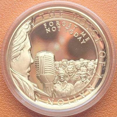 ＜星葵钱币社＞散币克朗场第68期·1月23日发货 - 直布罗陀2020年一个名族的声音·勿忘我1克朗镀金纪念币