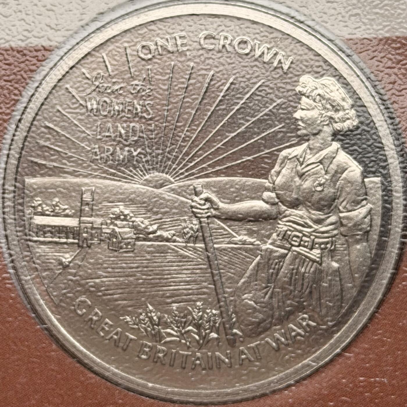 ＜星葵钱币社＞散币克朗场第68期·1月23日发货 〈邮币封〉直布罗陀2010年战争中的英国·女兵1克朗纪念币