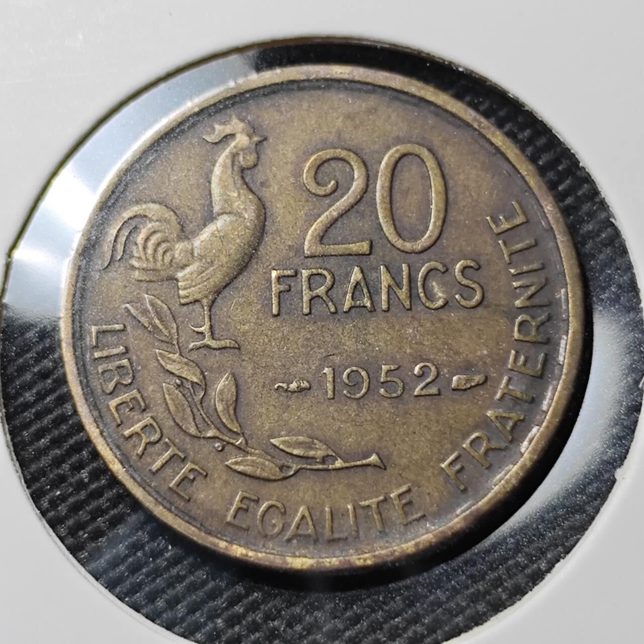 KK钱币收藏小铺  第388期  2月预留时间 周末发货  法国20法郎