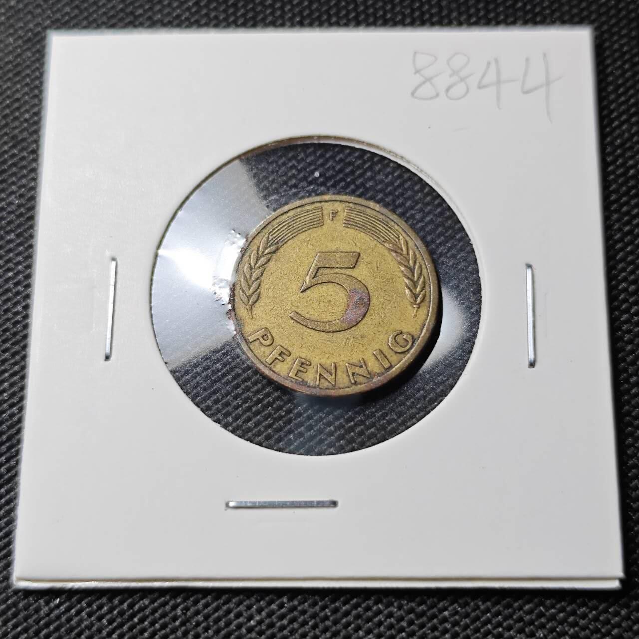 KK钱币收藏小铺  第388期  2月预留时间 周末发货  1949德国5芬尼银行版