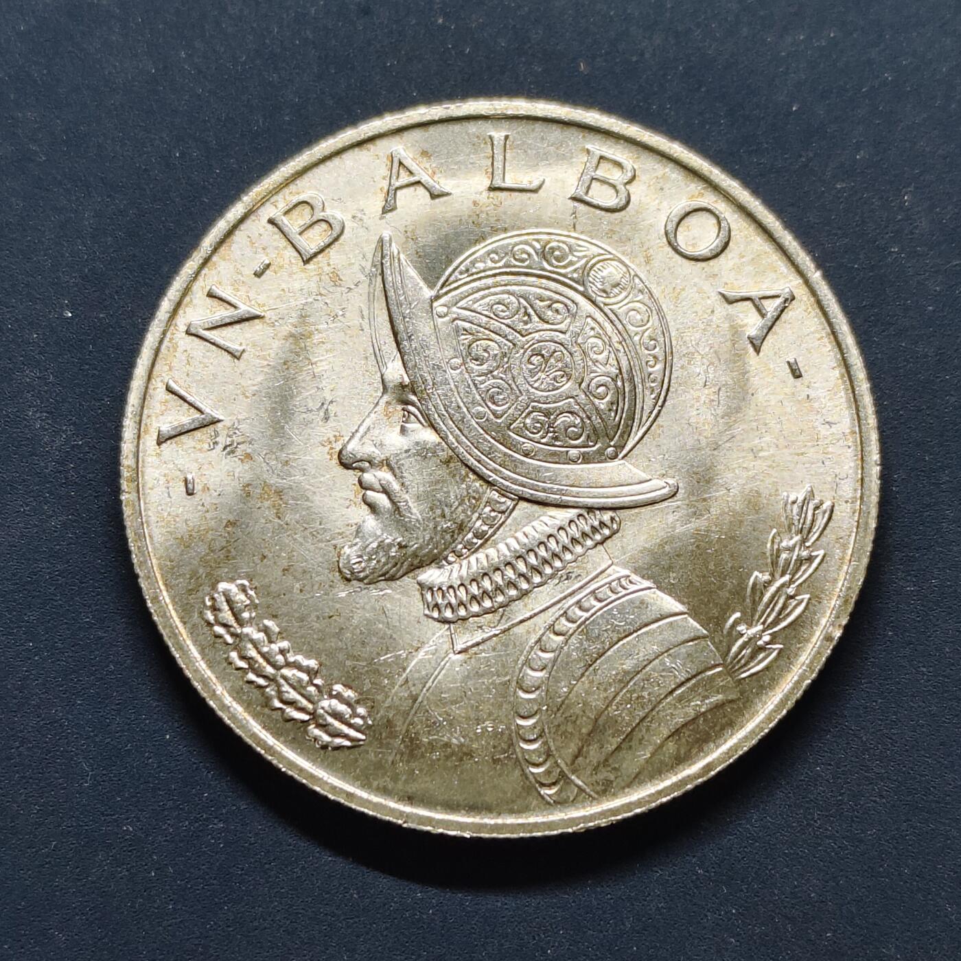 【全场包邮】纯粹捡漏拍497场-持续更新中 巴拿马1966年1巴波亚银币【38.1毫米26.73克90%】