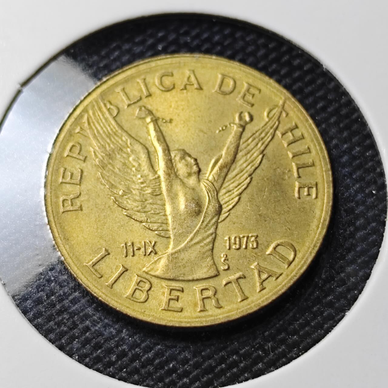 KK钱币收藏小铺  第388期  2月预留时间 周末发货  智利10比索铜币 好品